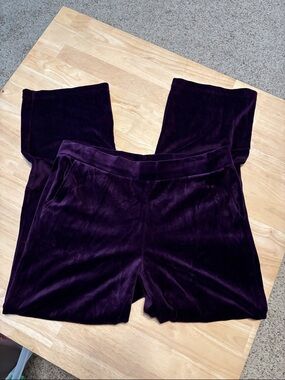 Lauren Ralph Lauren Plum Velvet pants